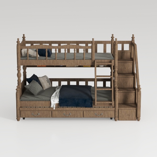 Kodiak Furniture Claire Wood Twin Over Twin Bunk B