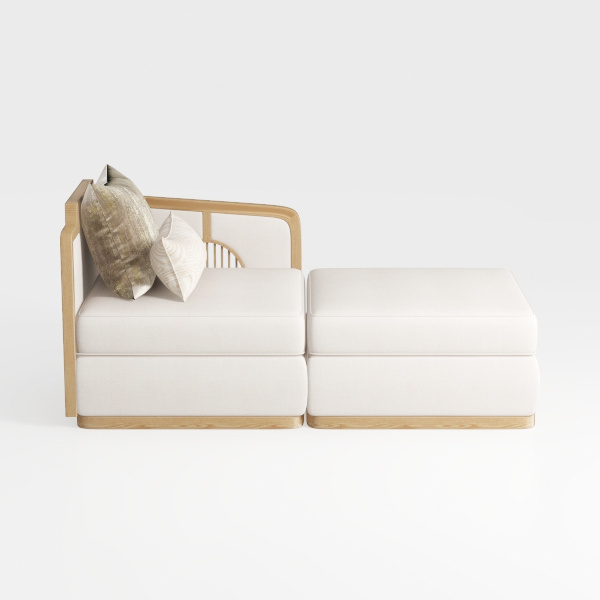 Pamapic 78" Sleeper Sofa with Armrest Storage