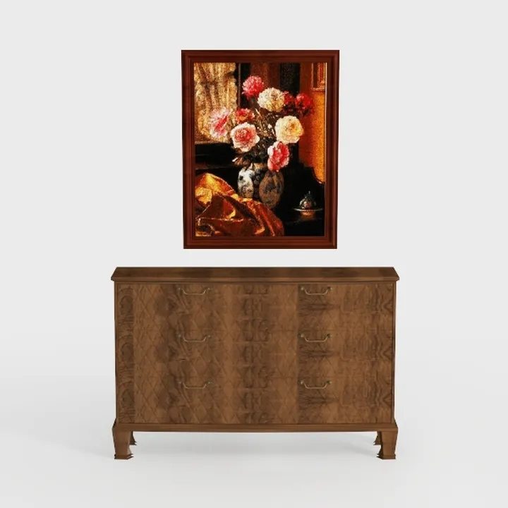 Shoe Cabinet with 4 Flip Drawers & 2 Top Drawers 
