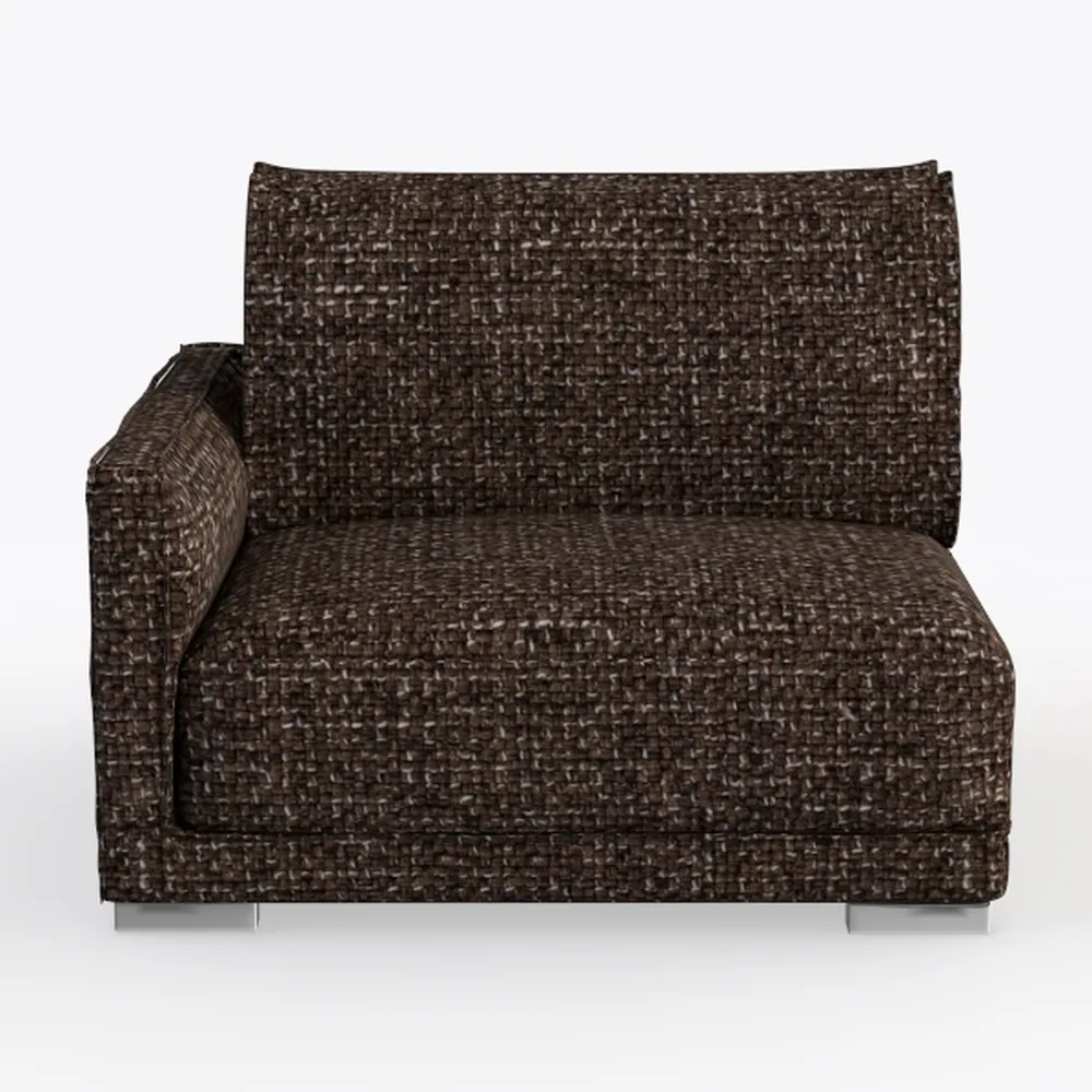 Sagebrook Home Brown Fabric Accent Chair Modern Up