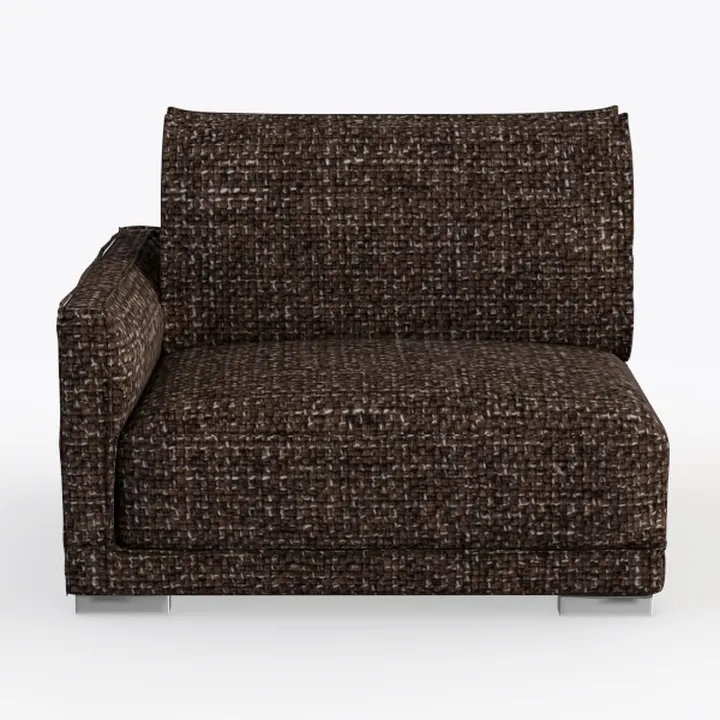 Sagebrook Home Brown Fabric Accent Chair Modern Up