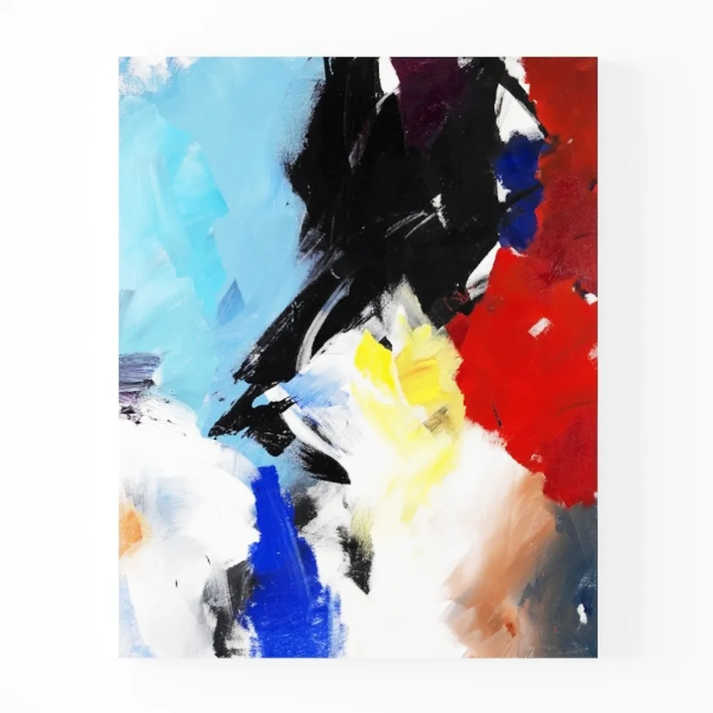 Colorful Oil Painting Style Hummingbird Wall Art