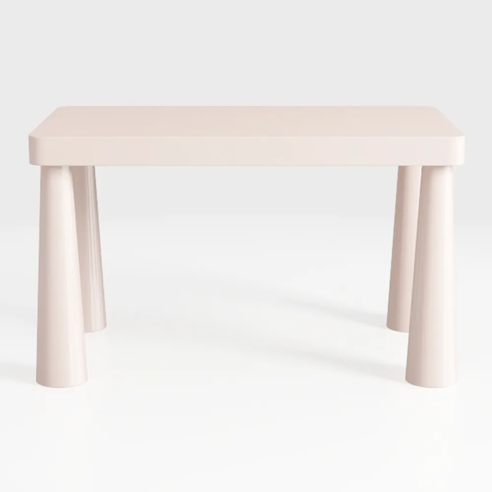 Kids Table and 2 Chairs Set, Height-Adjustable