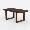 HomVent 63-79" Extendable Dining Room Table, Moder Left 45 Degree View