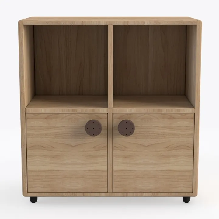 Fluted Night Stand with Charging Station, 21.65"