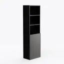 Gizoon Tall Bathroom Storage Tower, Freestanding Right 45 Degree View