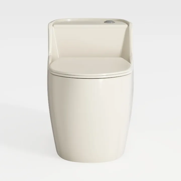 Minimalist Ceramic One Piece Toilet 3D Model