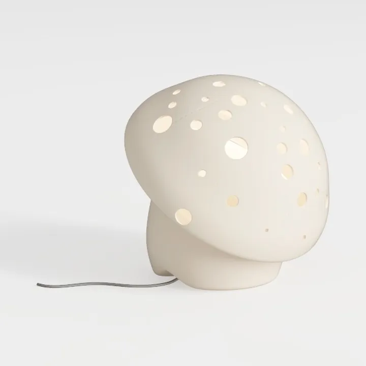 Minimalist Ceramic Mushroom Shaped Table Lamp 3D Model