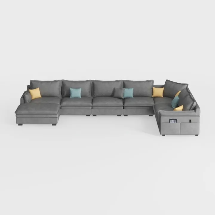 Shintenchi 110" Sectional Couch for Living Room