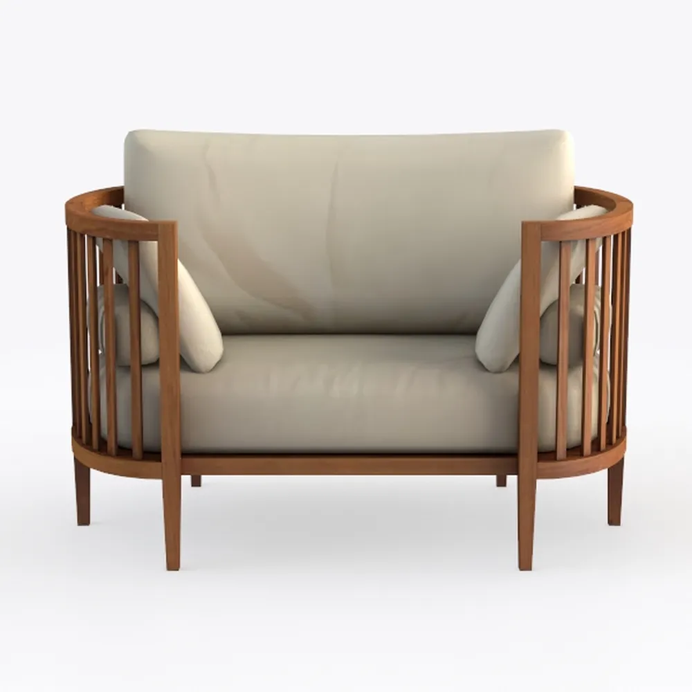 Ahomly Accent Chair Bedroom Chair with Lumbar Pill