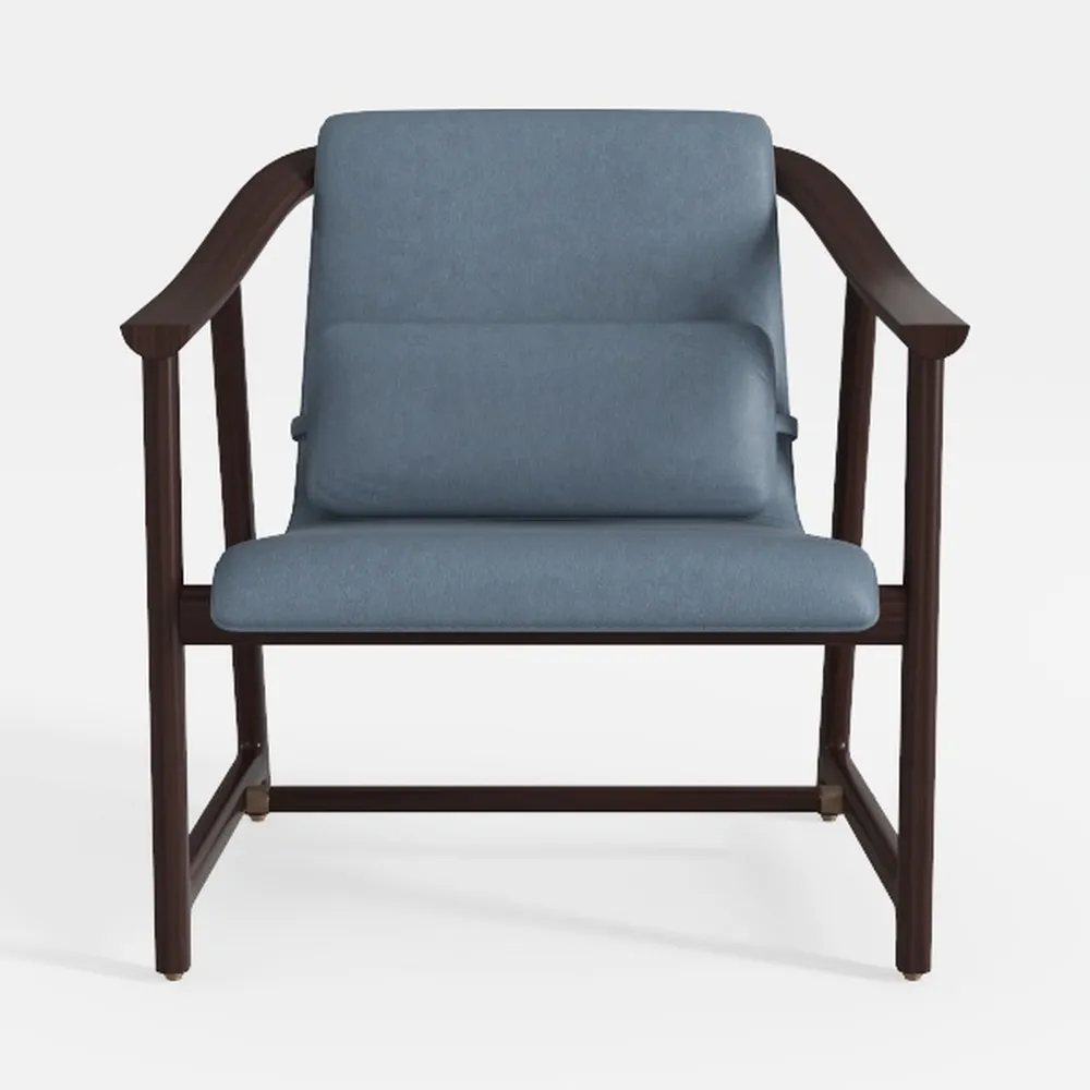 Wooden Mid Century Modern Side Chair Accent Chair 