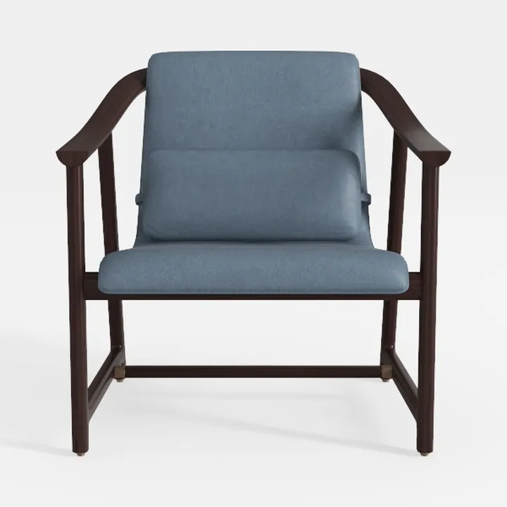 Wooden Mid Century Modern Side Chair Accent Chair 