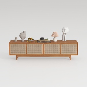 Giantex Farmhouse TV Stand for TVs up to 75"