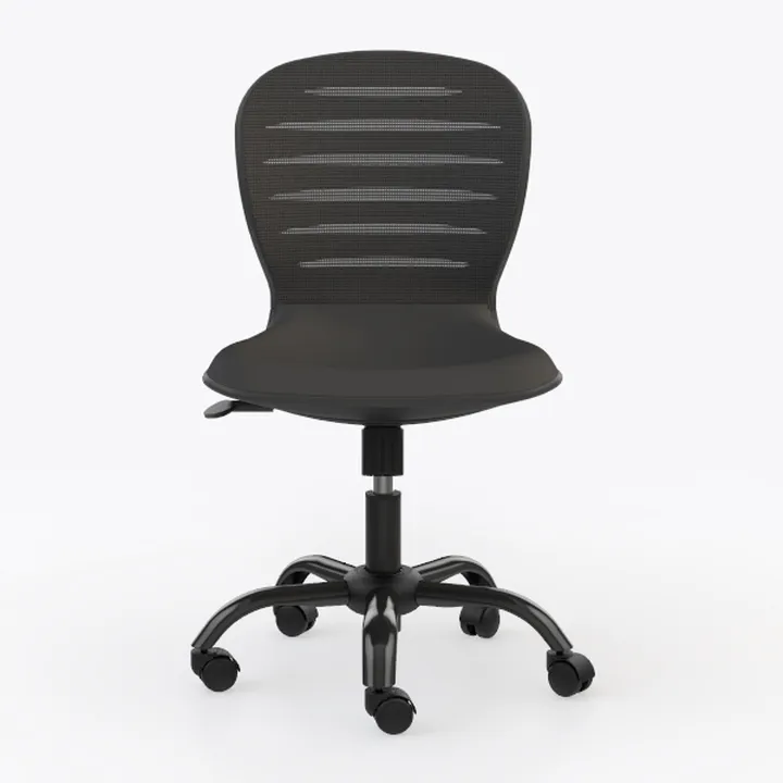Small Home Office Chair - Armless Mid Back Desk