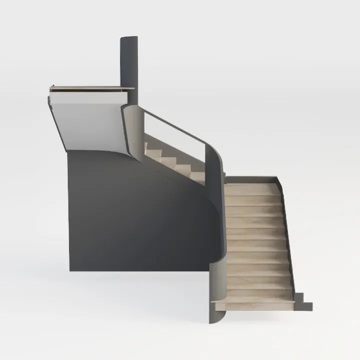 staircase-Minimalist Elegance