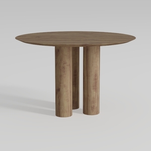 LITTLE TREE 39-Inch Round Dining Table for 4