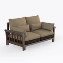 Kodiak Furniture Cotton/Foam Full-Size Futon Right 45 Degree View