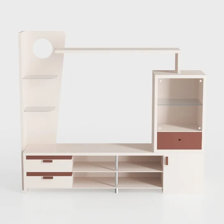 Cozy Castle 4 Tier Book Shelf, 9 Cube Storage