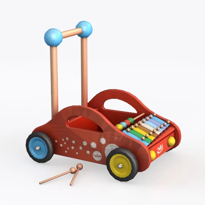 Musical baby walker