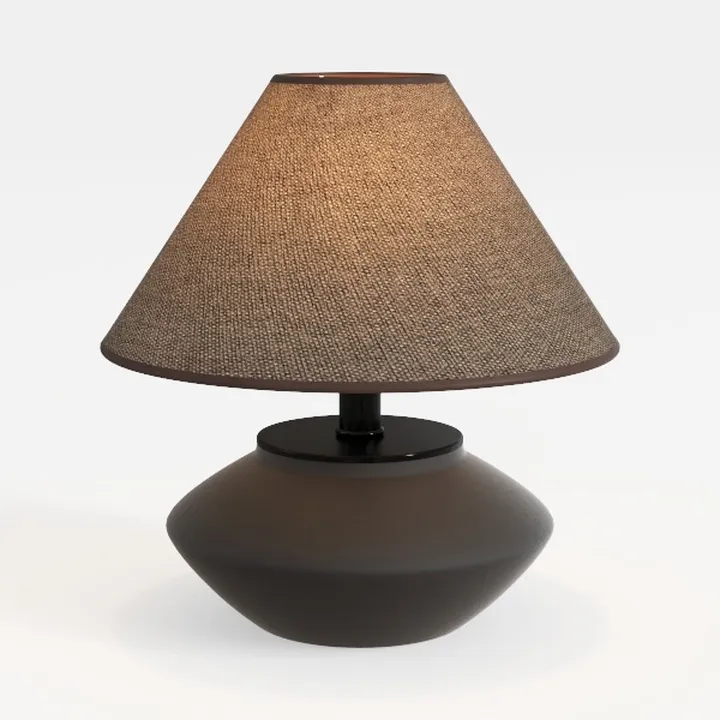 White Rustic Farmhouse Table Lamp 19.6” Tall