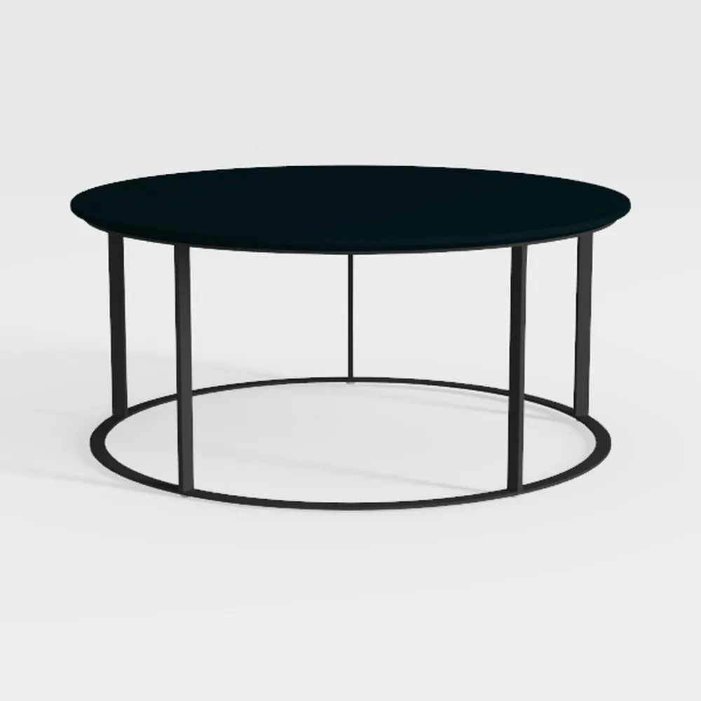 46 Inch Round Portable Plastic Coated Metal Picnic