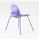 POLY & BARK Isla Modern Kitchen Chairs Set of 4  Right 45 Degree View
