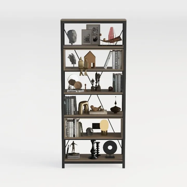 CAPHAUS 5 Tier Bookshelf, 24 Inch Width Free