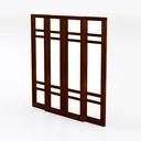 Interior door-BL-034 Walnut Left 45 Degree View