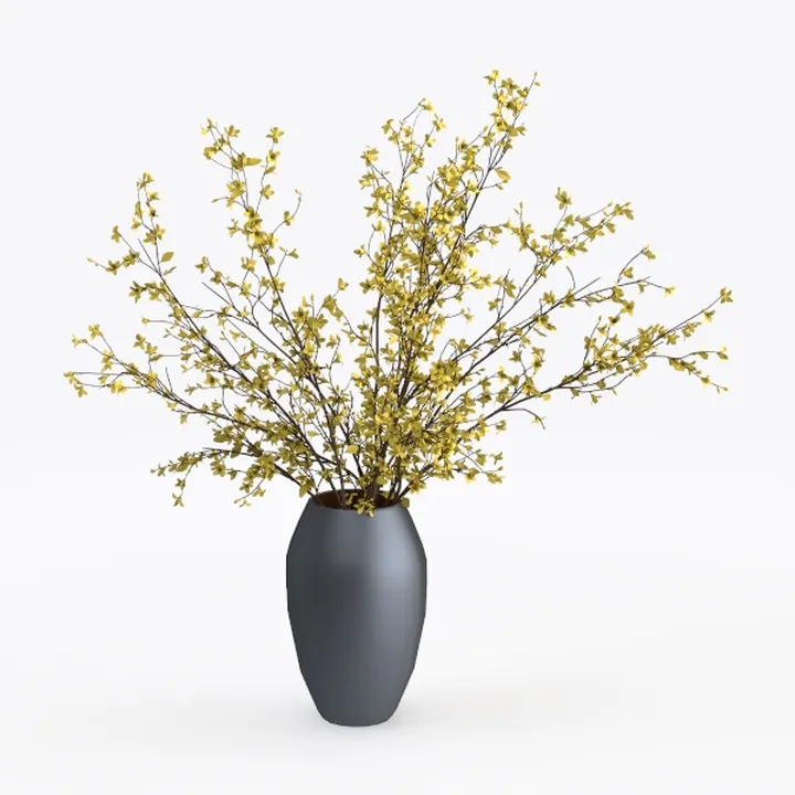 Yellow Flowers Artificial Long Stems Kiku Flower
