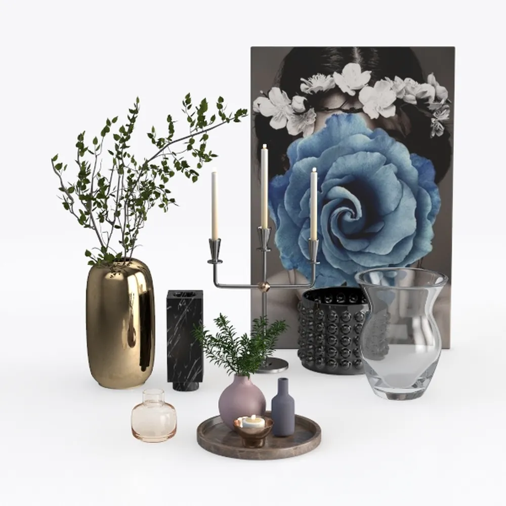 Orchids Artificial Flowers 15" Blue Phalaenopsis