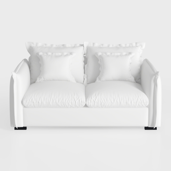 Vabches 79 Inch Sofa Couch, White Modern Sofa Couc