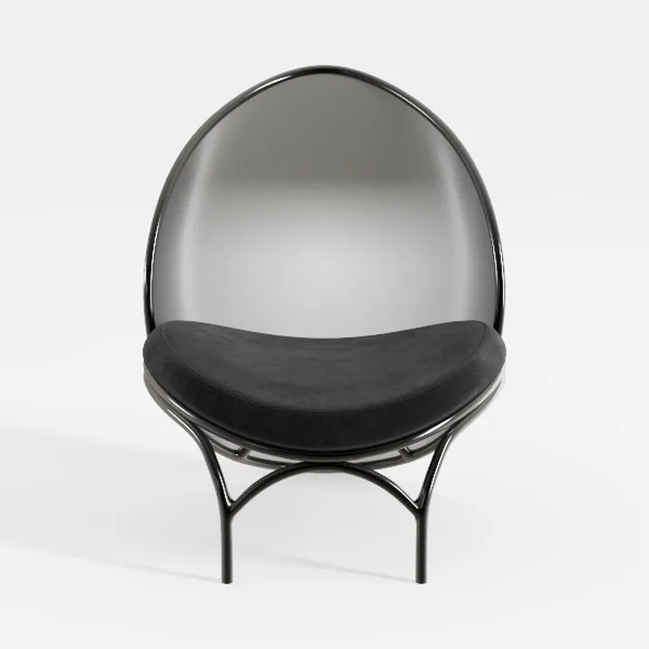 Urban Lifestyle Micromink Rocking Saucer Chair, Bl