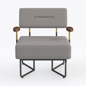 PU Leather Armchairs, Retro Leisure Accent Chair w