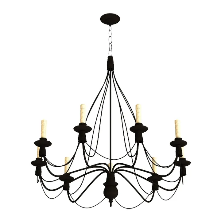 CHAVELA V-intage Crystal Beaded Chandelier During