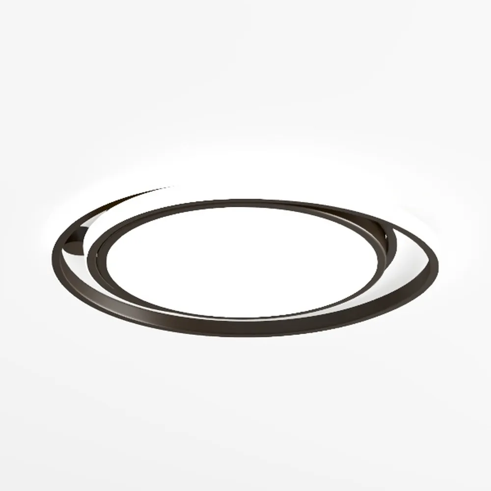 2 Pack Black LED Flush Mount Ceiling Light Fixture