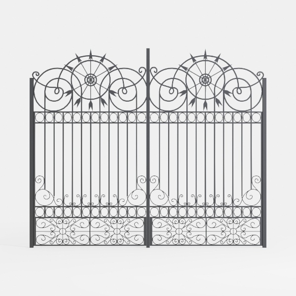iron arched gate-Timeless Retro