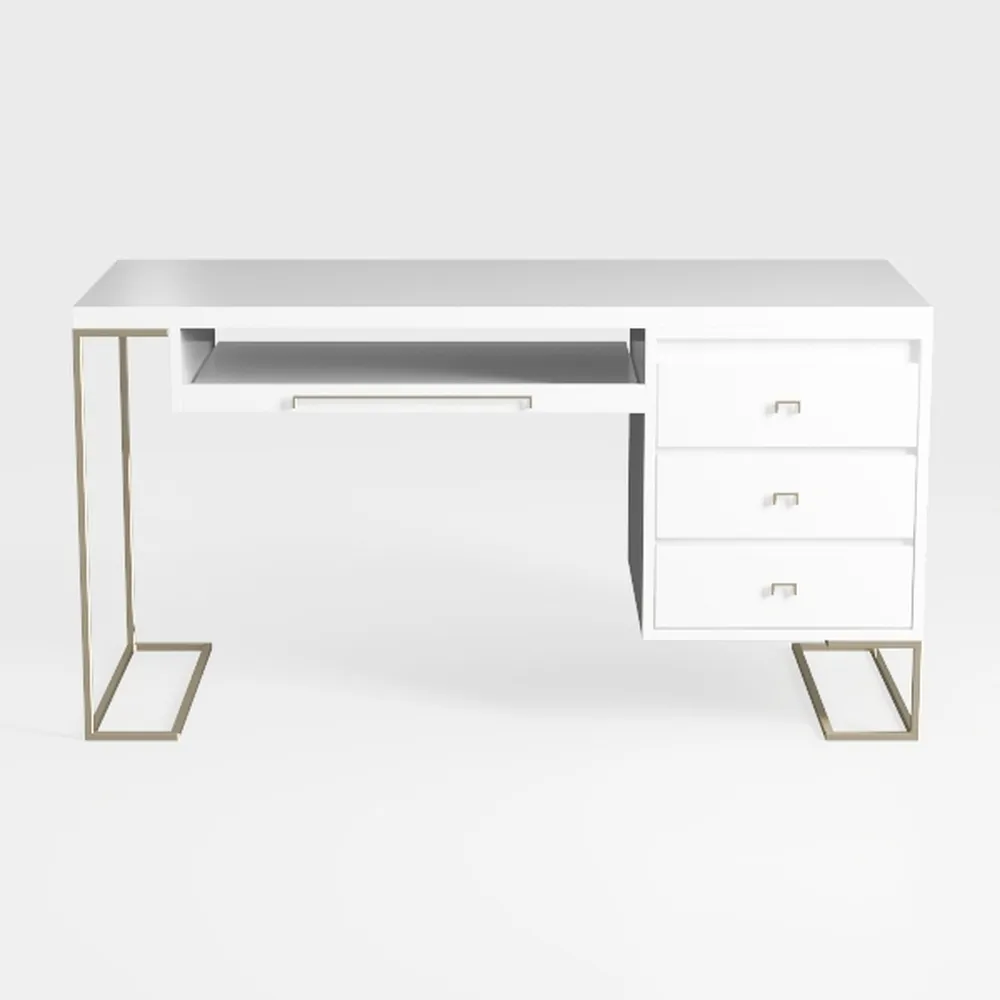 Huuger L Shaped Office Desk with Power Outlets, 47