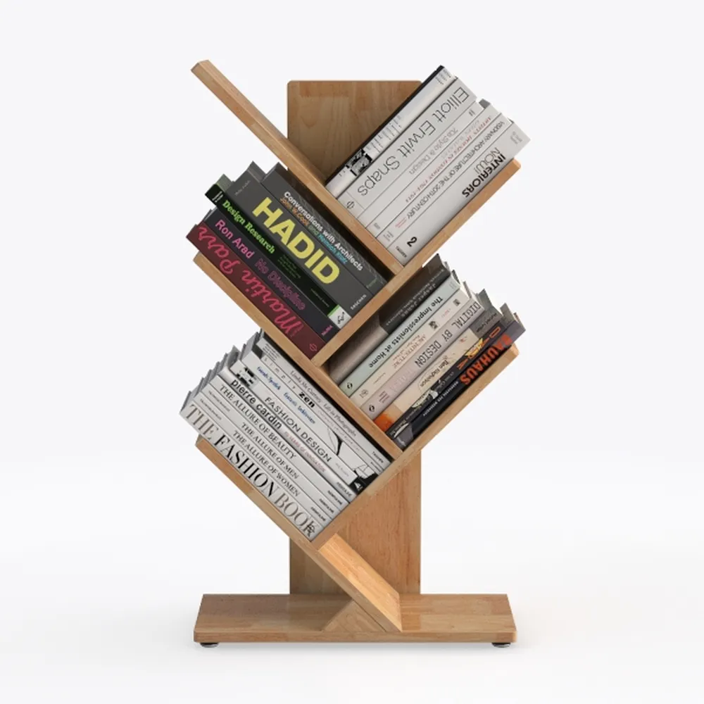 6 Tier Tree Bookshelf,Small Bookcase with Storage