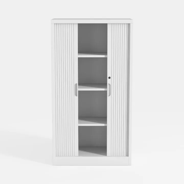 T4TREAM Fluted Shoe Storage Cabinet with 2 Sliding