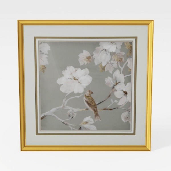 VIYYIEA Vintage Gold Framed Botanical Wall Art