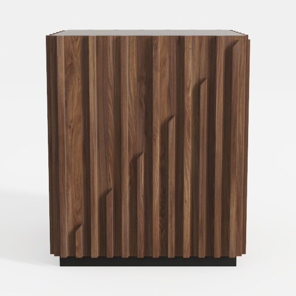 Modern Fluted Sideboard Buffet Cabinet with