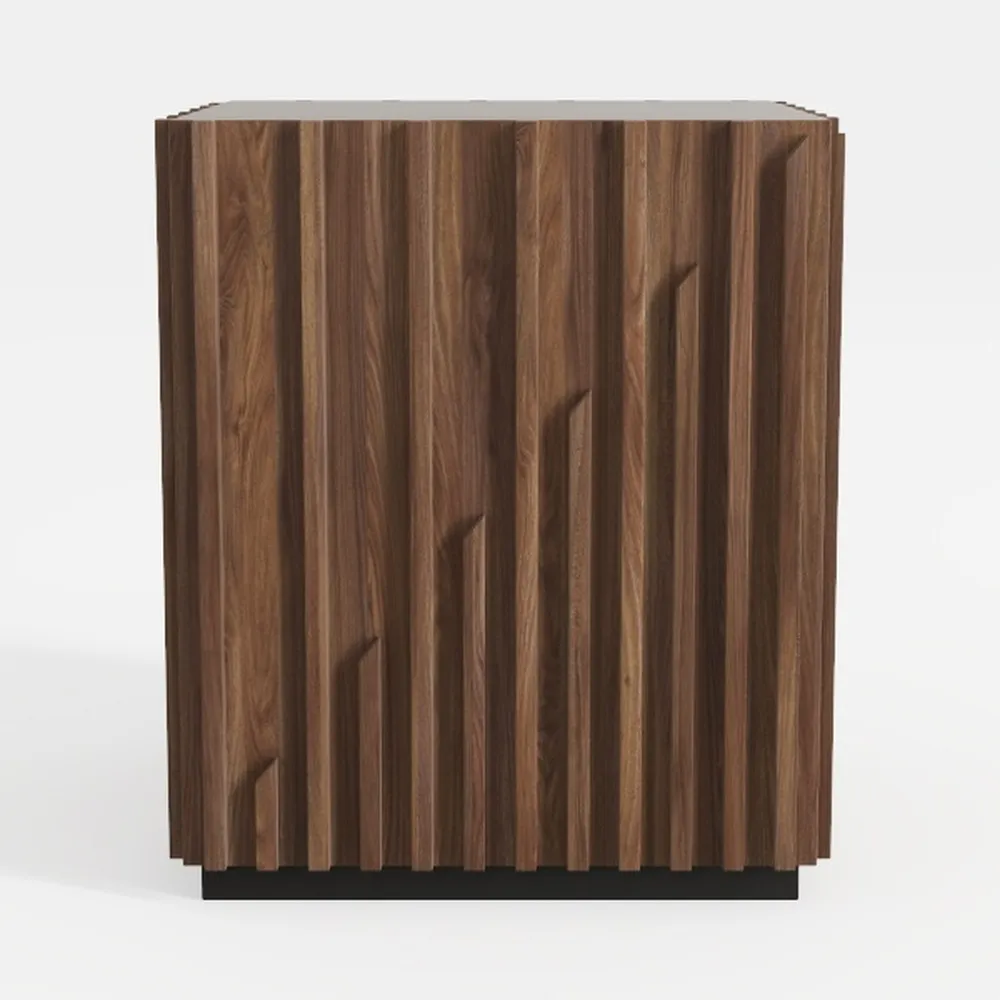 Modern Fluted Sideboard Buffet Cabinet with