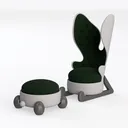 Chair Office Chair Home Office Computer Game Chair Left 45 Degree View