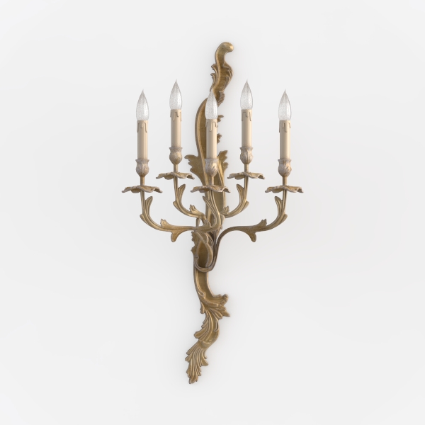 Koyal Wholesale 5 Arm Metal Candelabra Candle