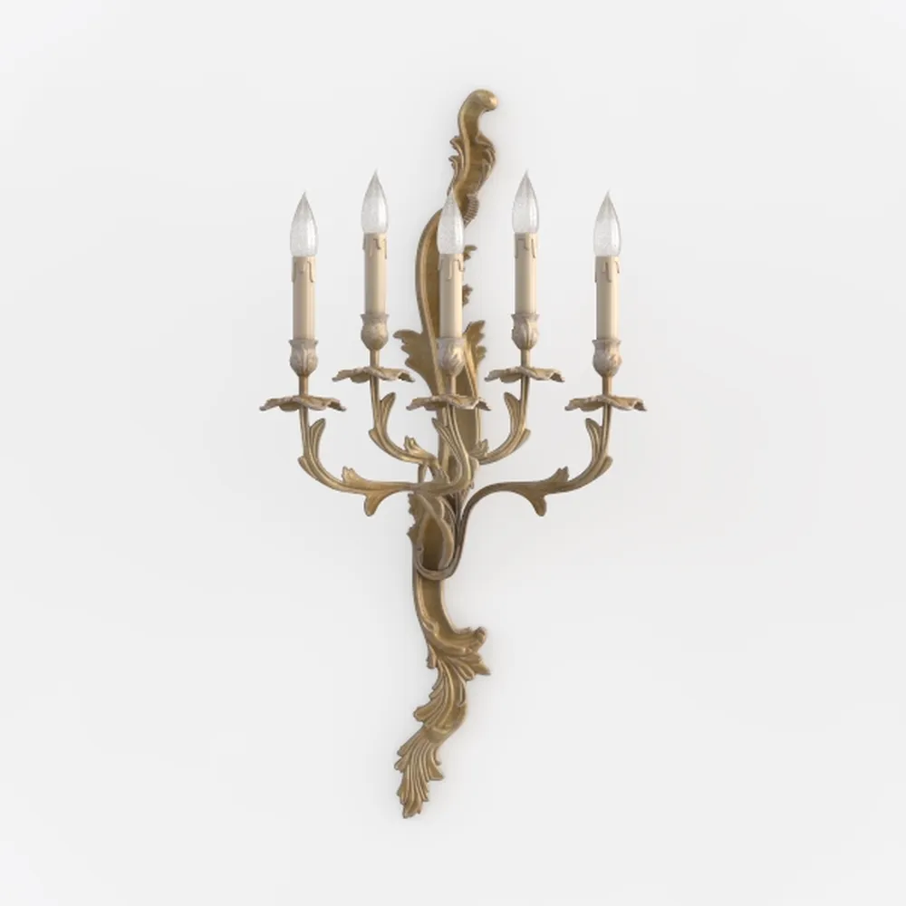Koyal Wholesale 5 Arm Metal Candelabra Candle