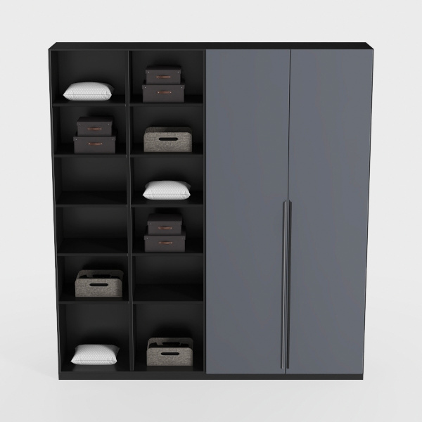 Metal Storage Cabinets with Doors and Shelves,71&quot; 