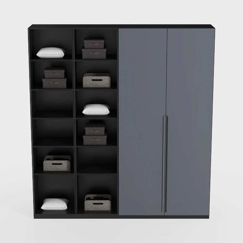 Metal Storage Cabinets with Doors and Shelves,71"