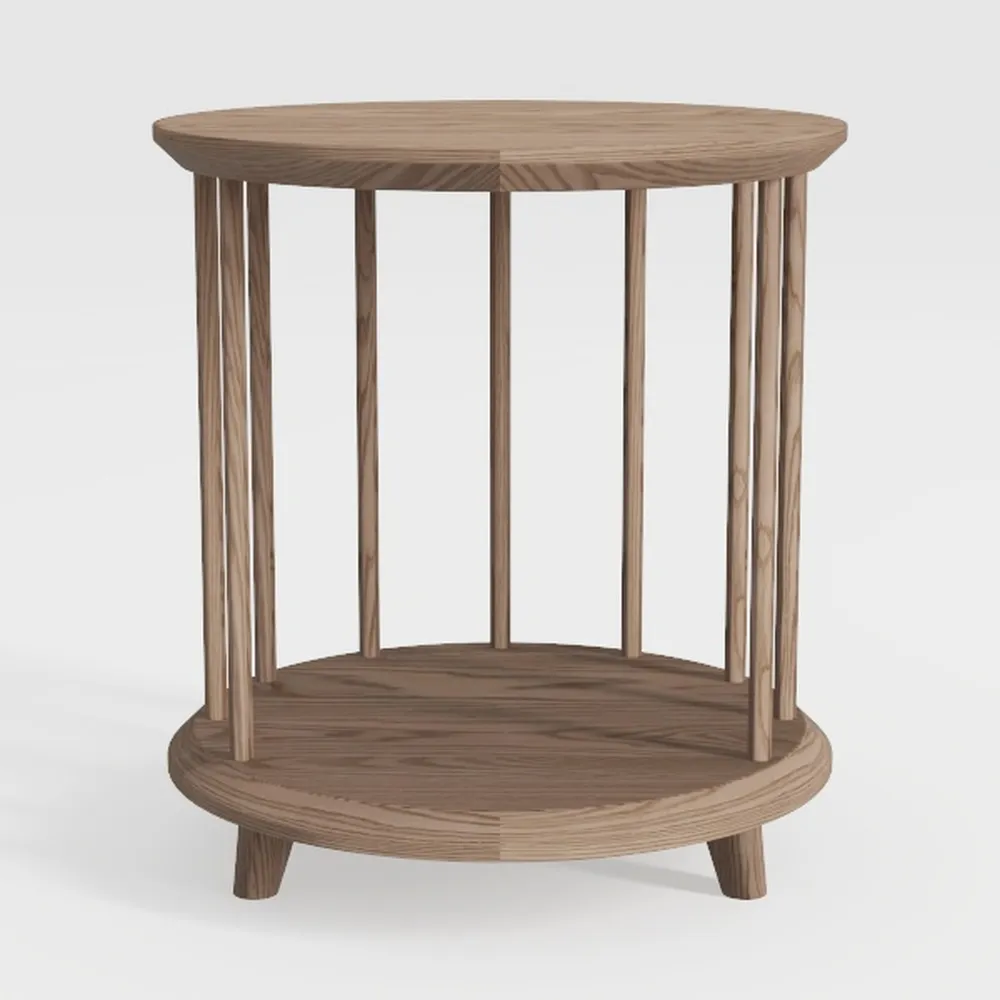 Household Essentials Jamestown Round Side End