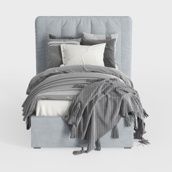 Atlin Designs Upholstered Queen Tufted Panel Bed i