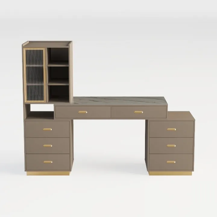 Manicure Table Nail Station W/Dust Collector - L-S